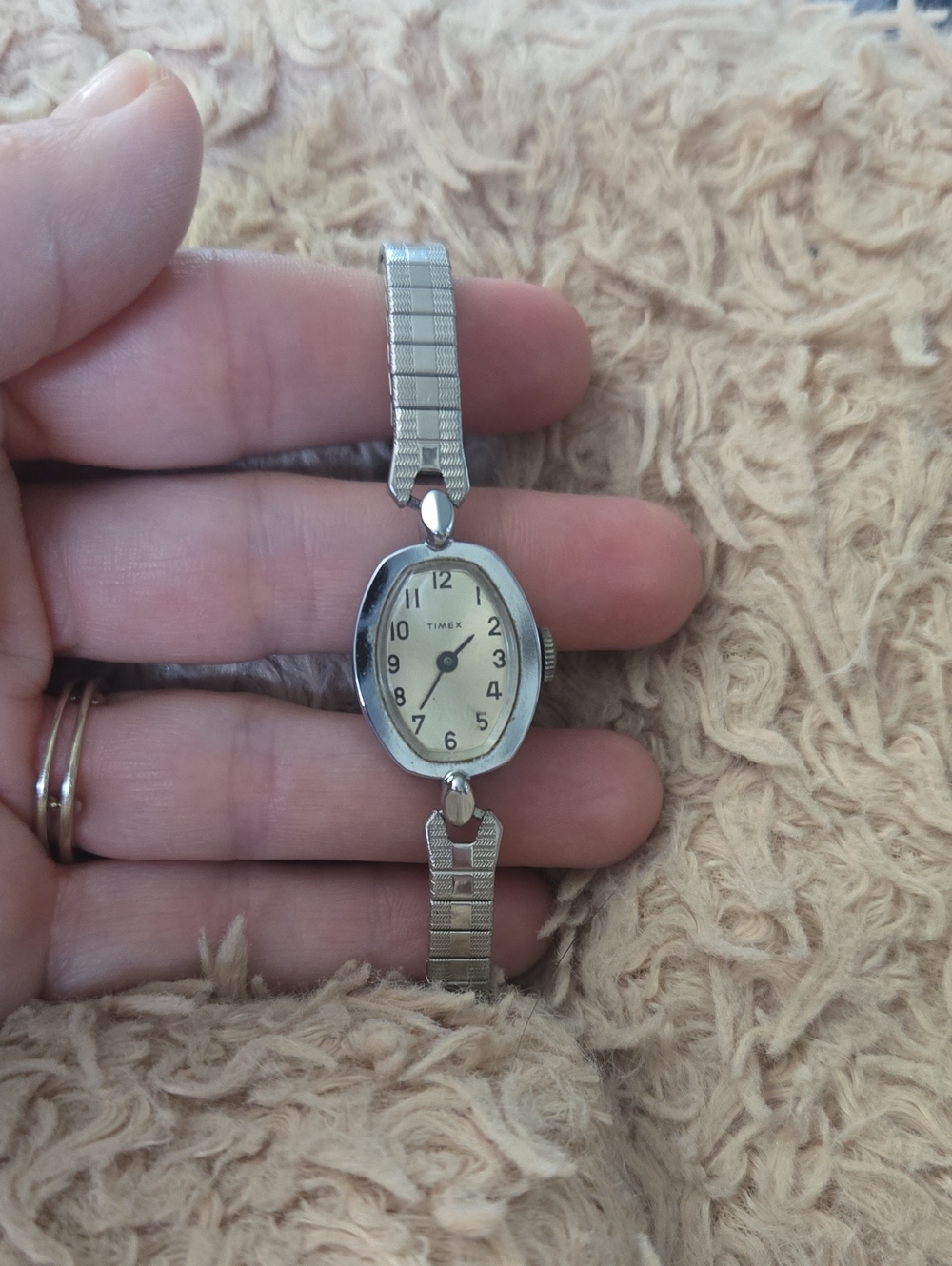 Timex Silver Tone Women's Stretch Band Watch